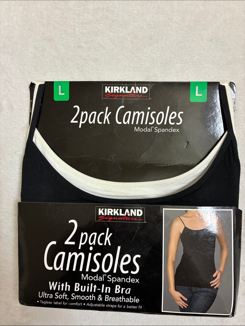 Kirkland Camisoles 2-Pack Size LARGE